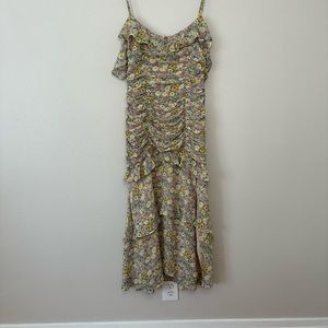 ASTR THE LABEL Daisy Dell Ruffle Midi Dress